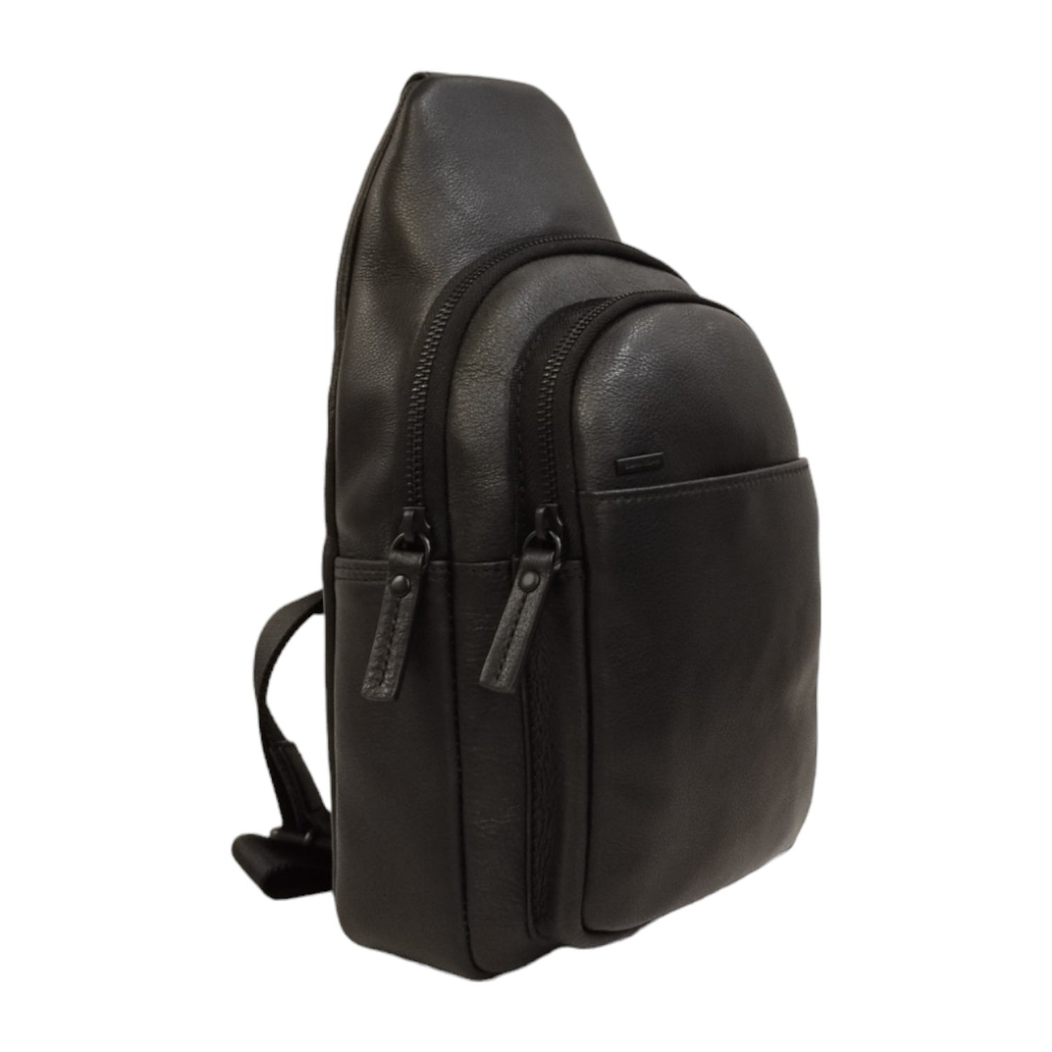 Gianni Conti Bandoliera Uomo in Pelle Testa di Moro