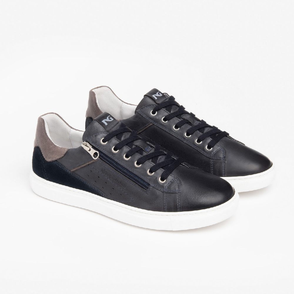 Nero Giardini Sneakers blu in pelle scamosciata