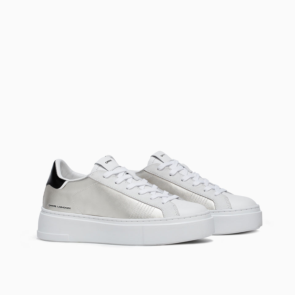 Crime London Sneakers argento