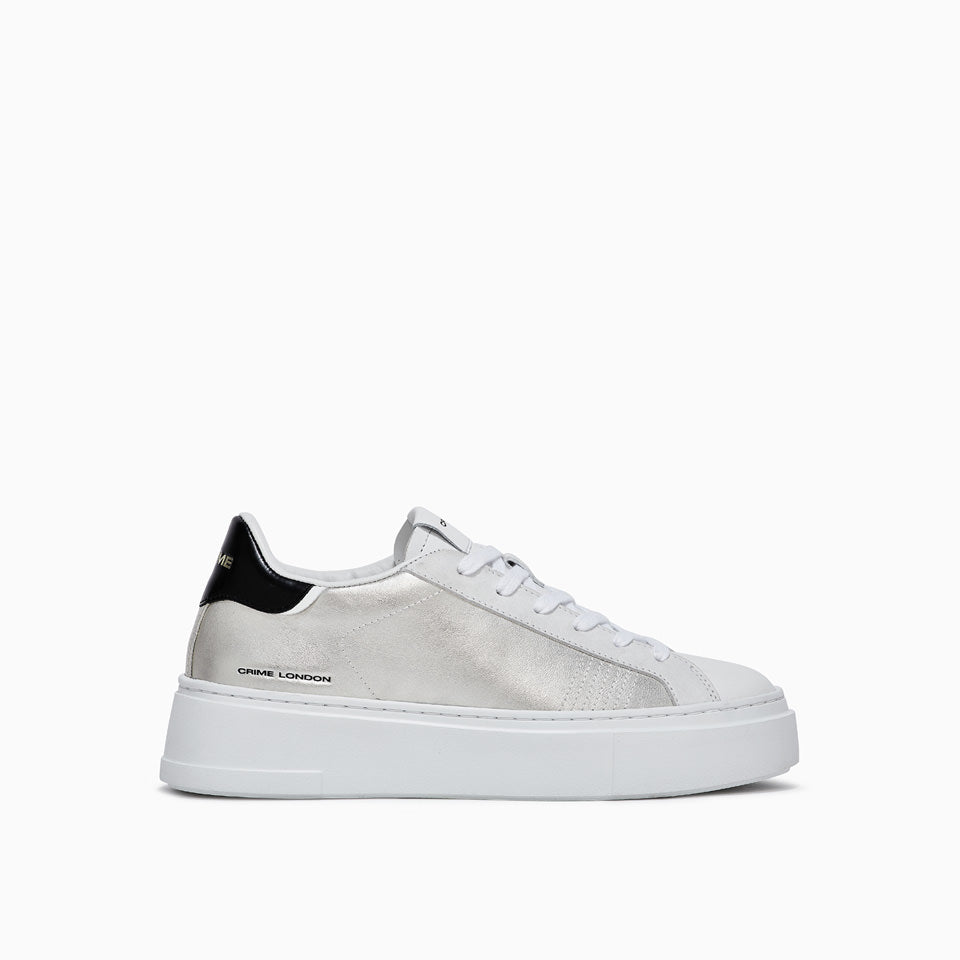 Crime London Sneakers argento