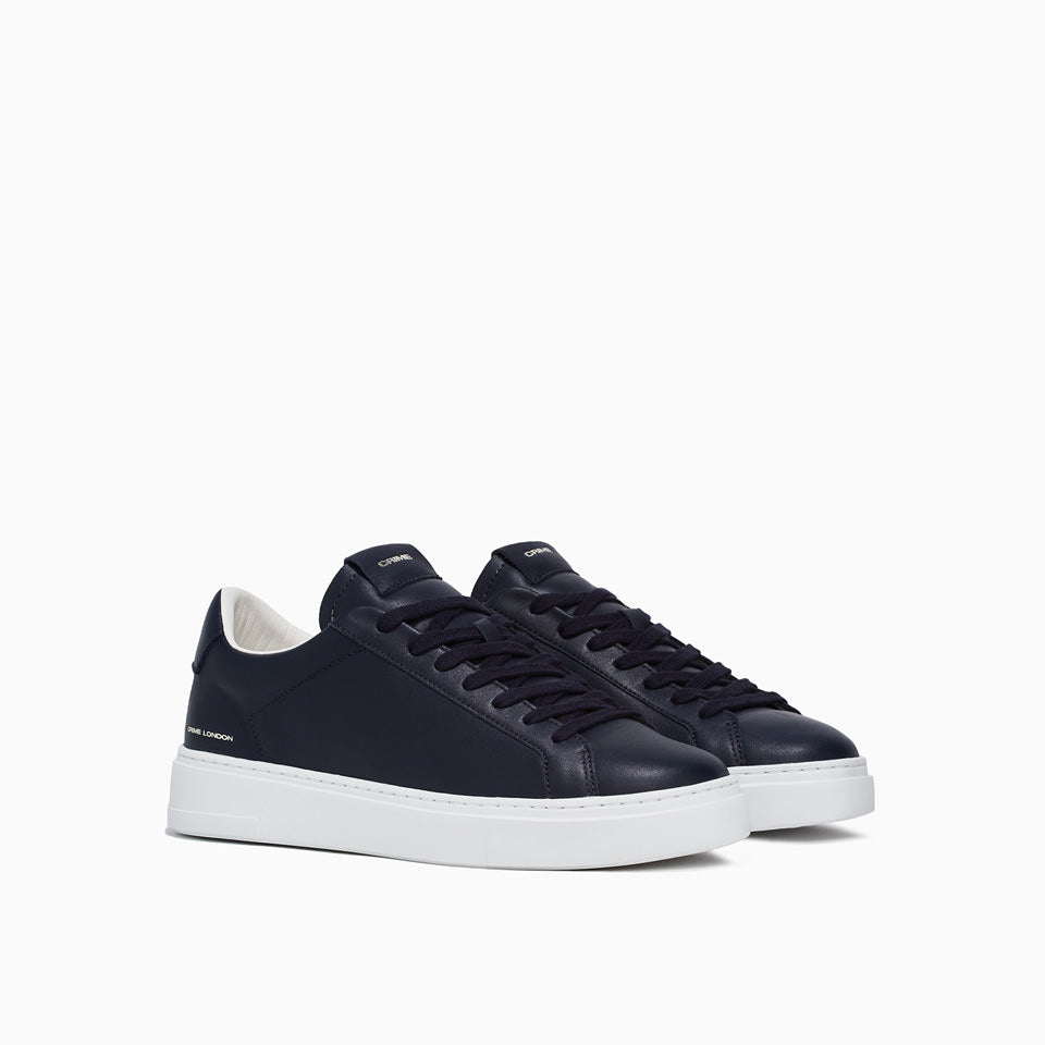 Crime London Sneakers blu in pelle