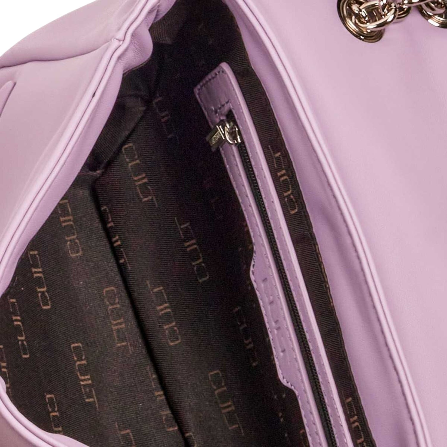 Cult Borsa a tracolla lilla con borchie lilla