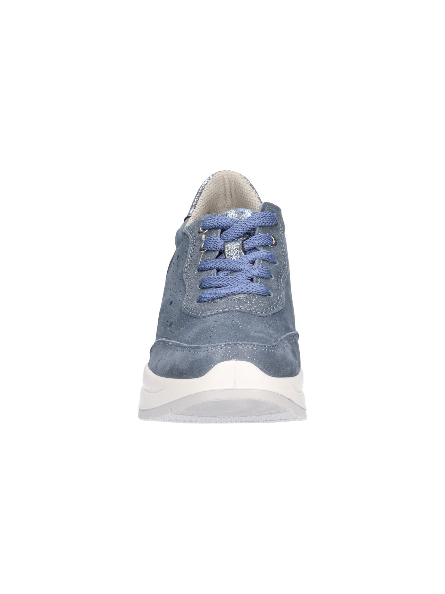 Igi&Co Sneakers blu in nabuck con dettagli glitter