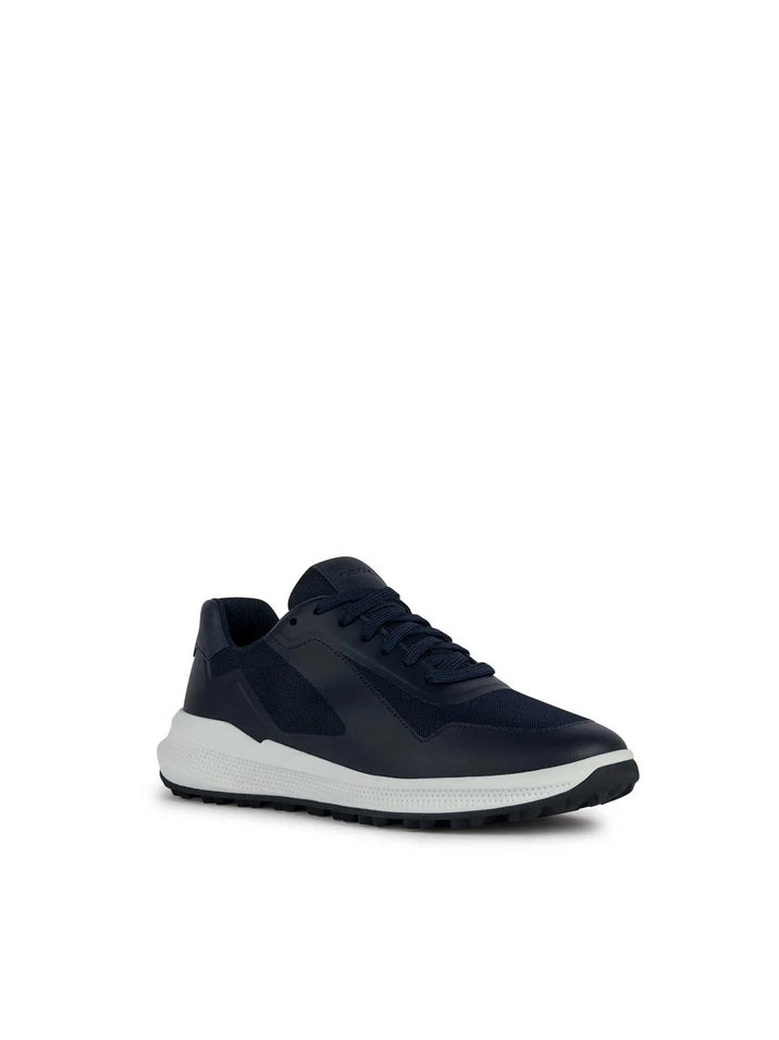 Geox Sneakers blu con mesh in tessuto