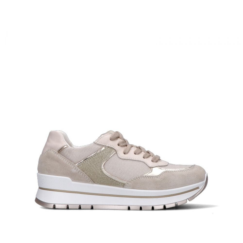 Igi&Co Sneakers beige in pelle scamosciata