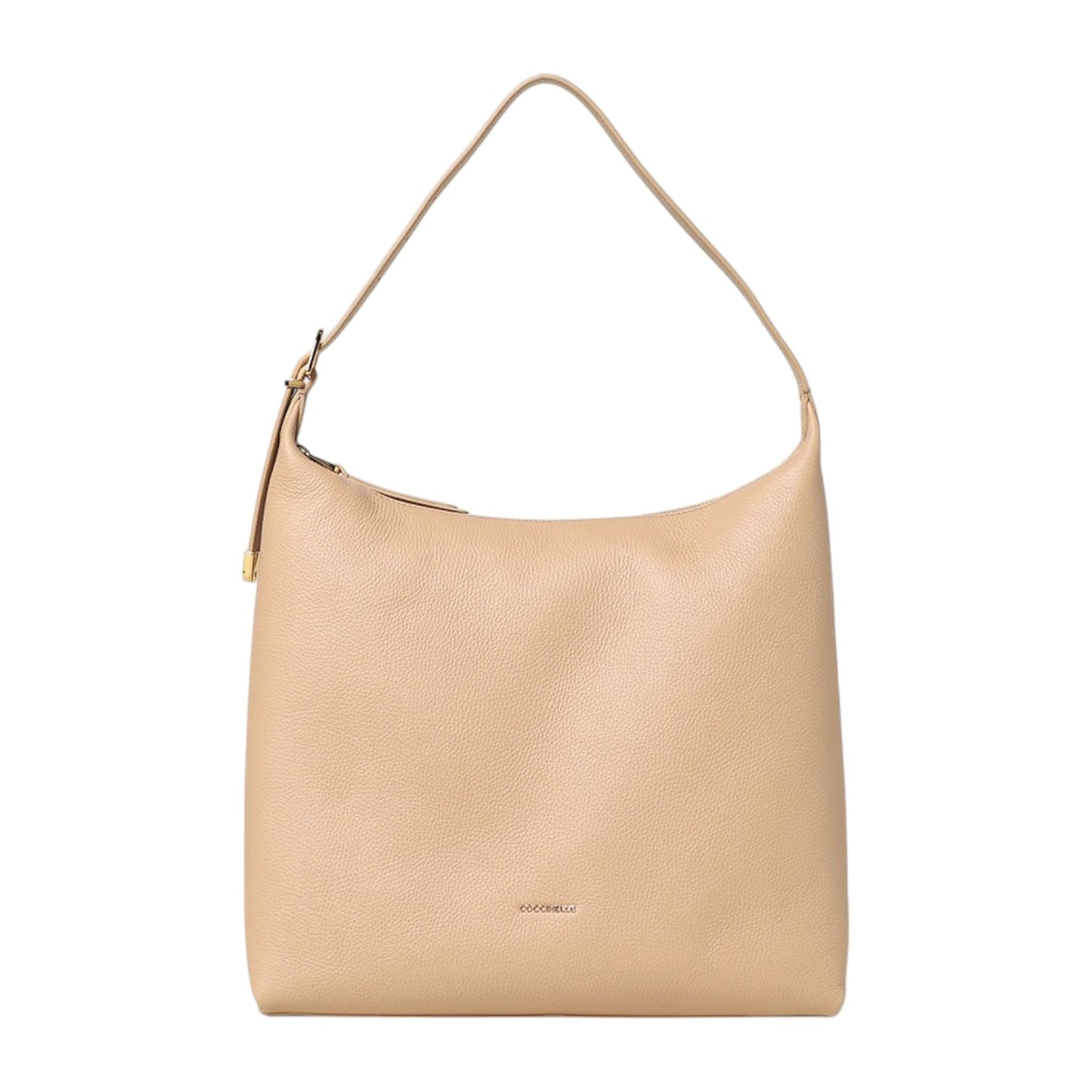Coccinelle Tote Bag in pelle a grana beige