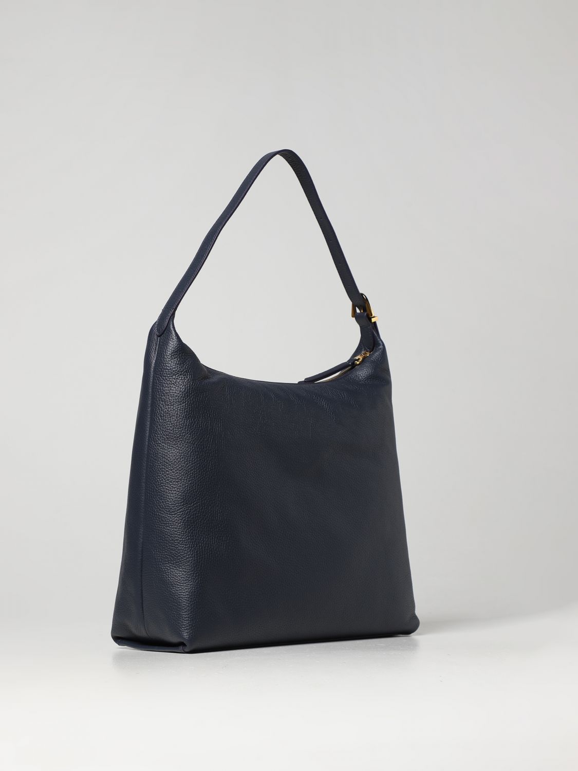 Coccinelle Tote Bag in pelle a grana blu