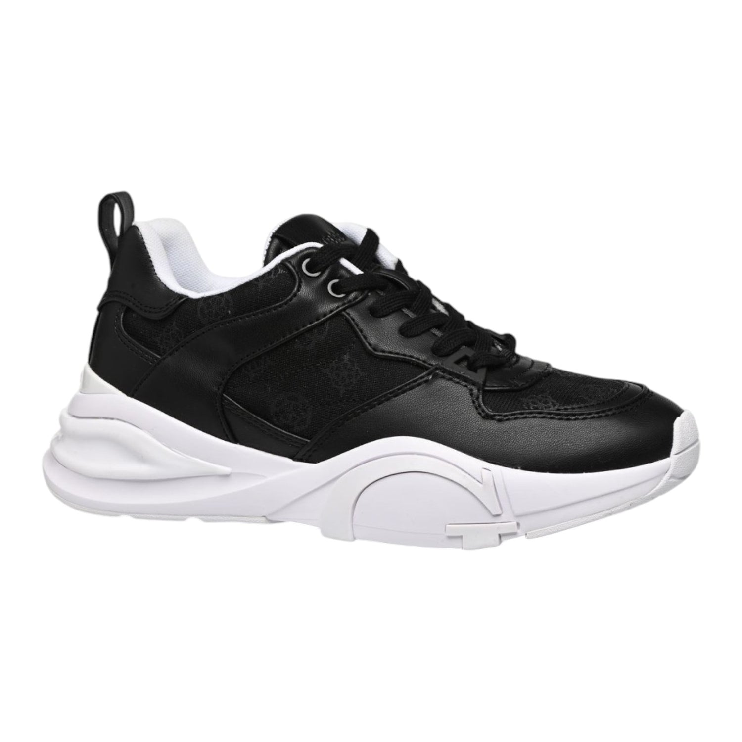 Guess Runner bestie nera logata in similpelle