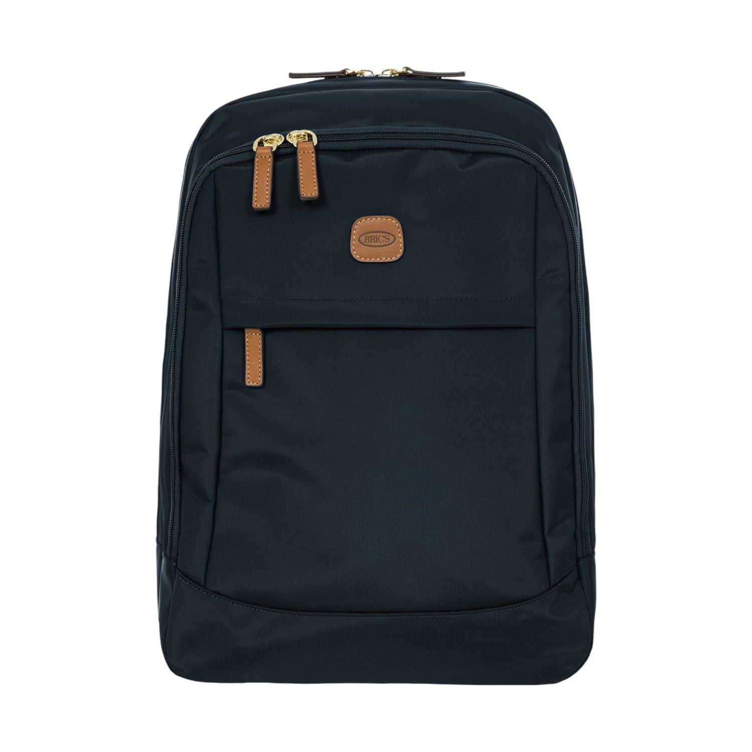 Bric's Zaino Uomo Medio in Tessuto Blu X-travel con Dettagli in Pelle