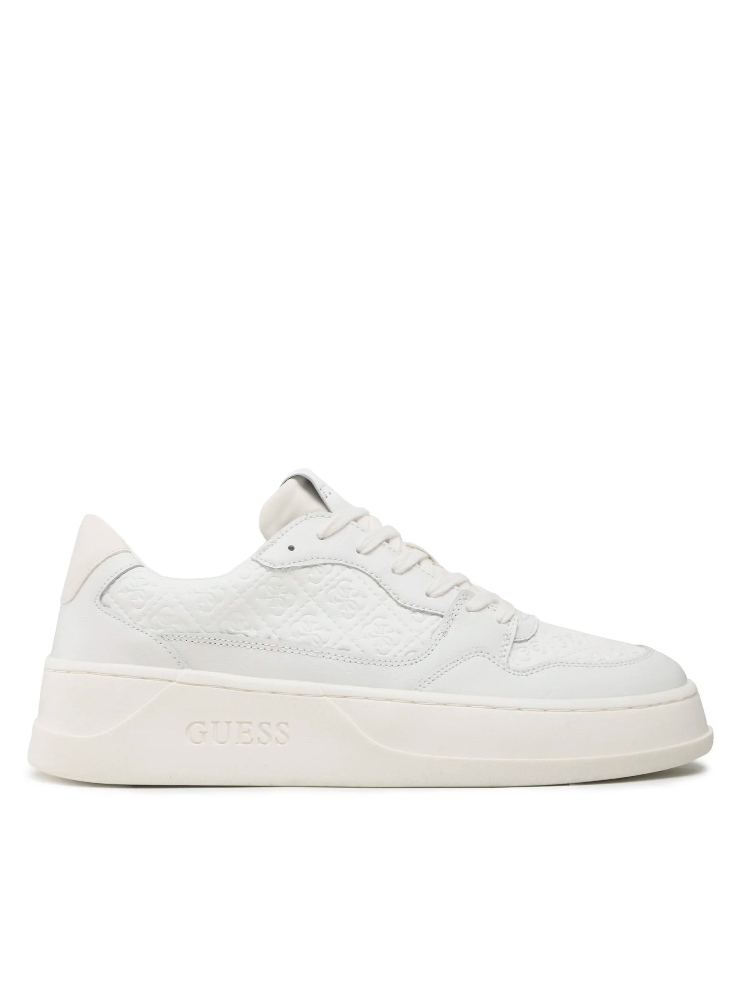 Guess Sneakers bianca con pannelli logo 4G impresso