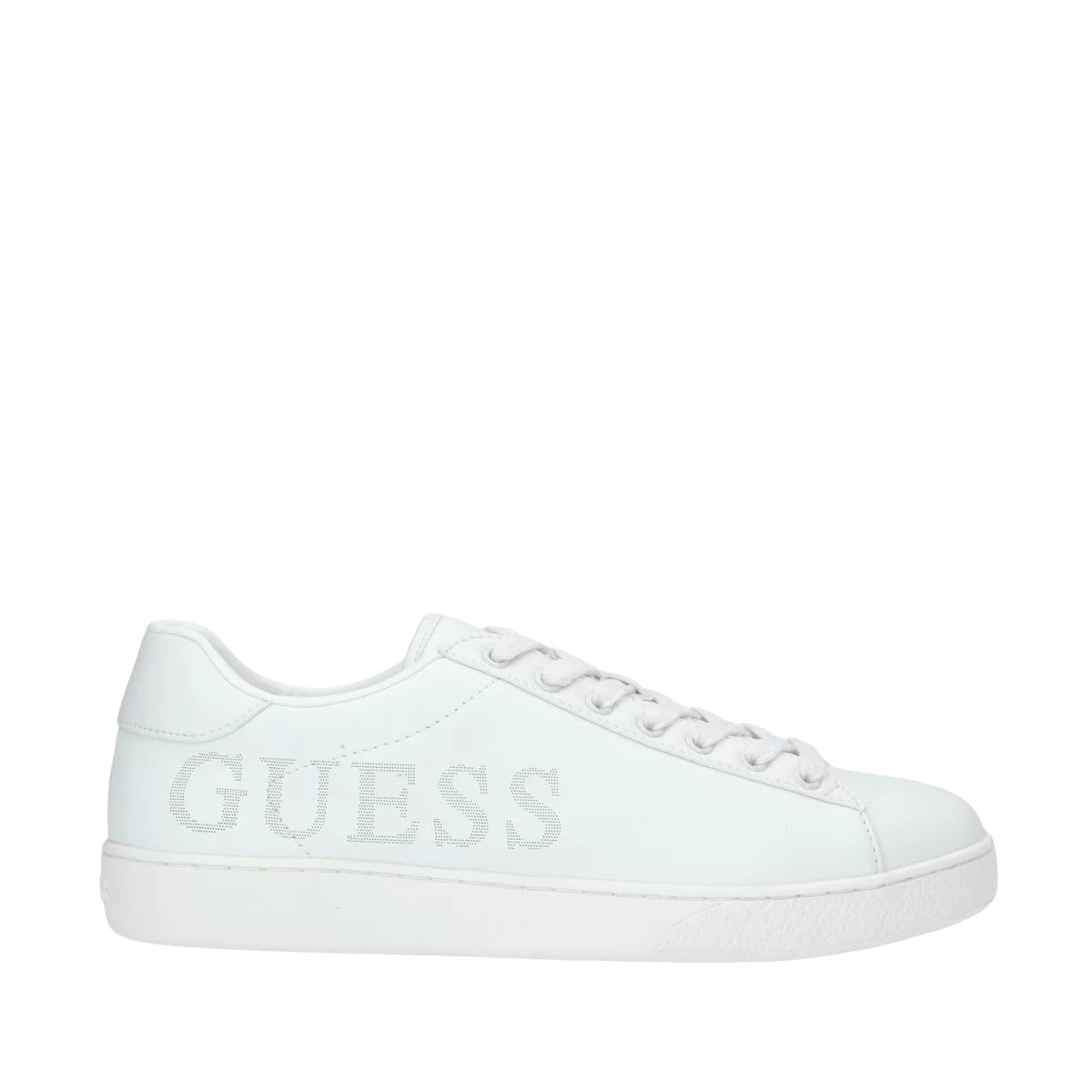 Guess Sneakers bassa bianca con scritta maxi logo laterale