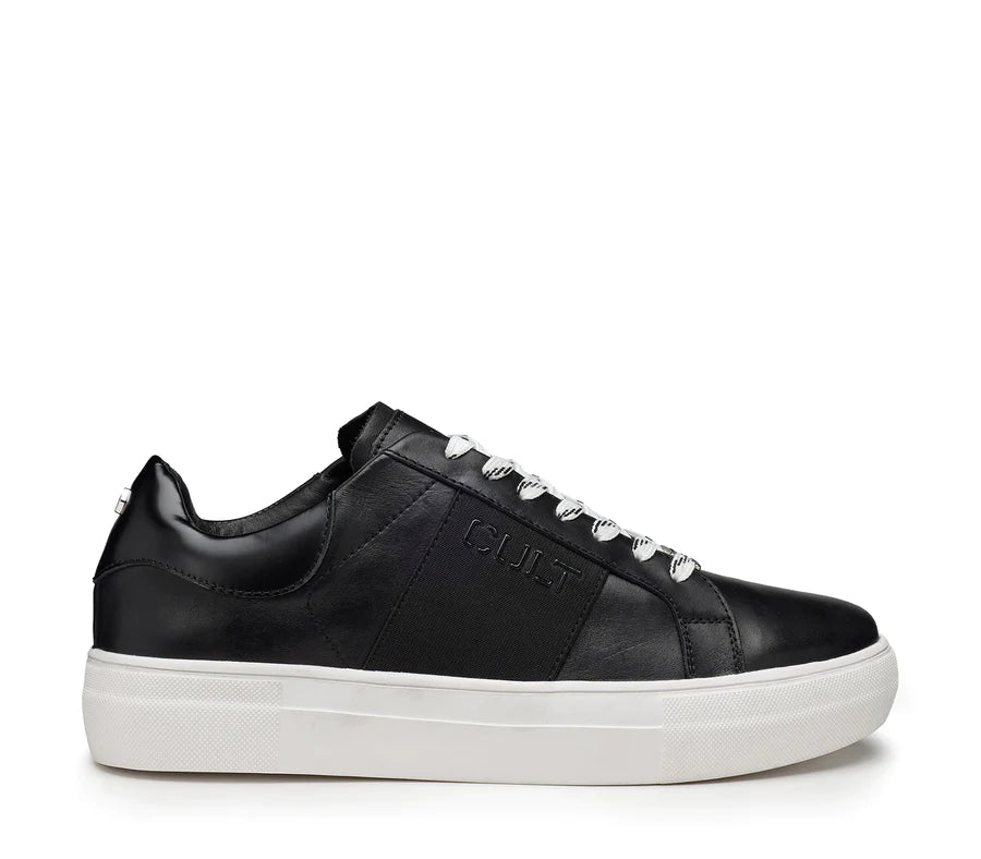 Cult Sneaker nera in pelle linea Lemmy