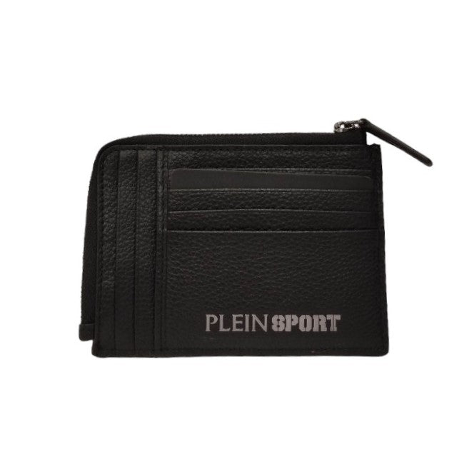 Plein Sport Portacarte nero con zip