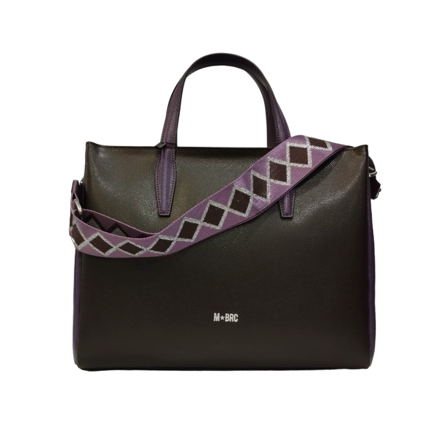 M Brc Borsa a mano testa di moro in pelle linea palmellato