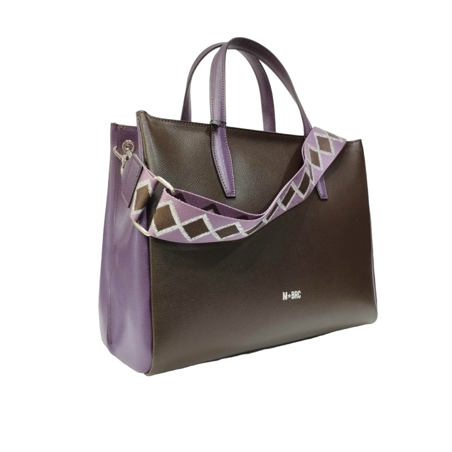 M Brc Borsa a mano testa di moro in pelle linea palmellato