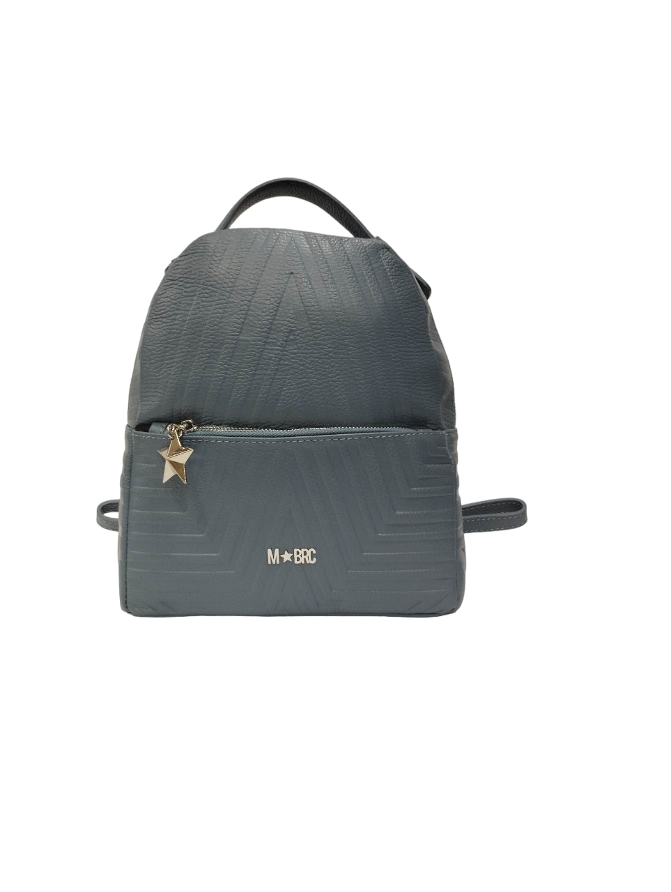 M Brc Zaino megastar avio in pelle con tasca esterna