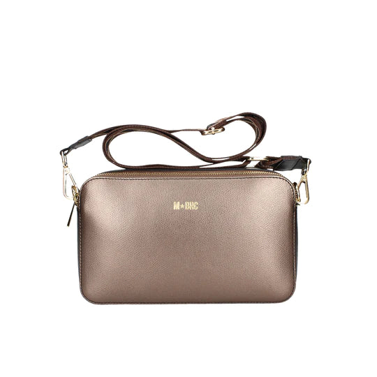 M Brc doppia camera bag Bronzo Nero