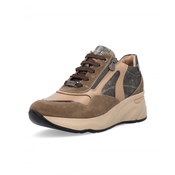 Keys Sneakers Bronzo da Donna con Cerniera Laterale