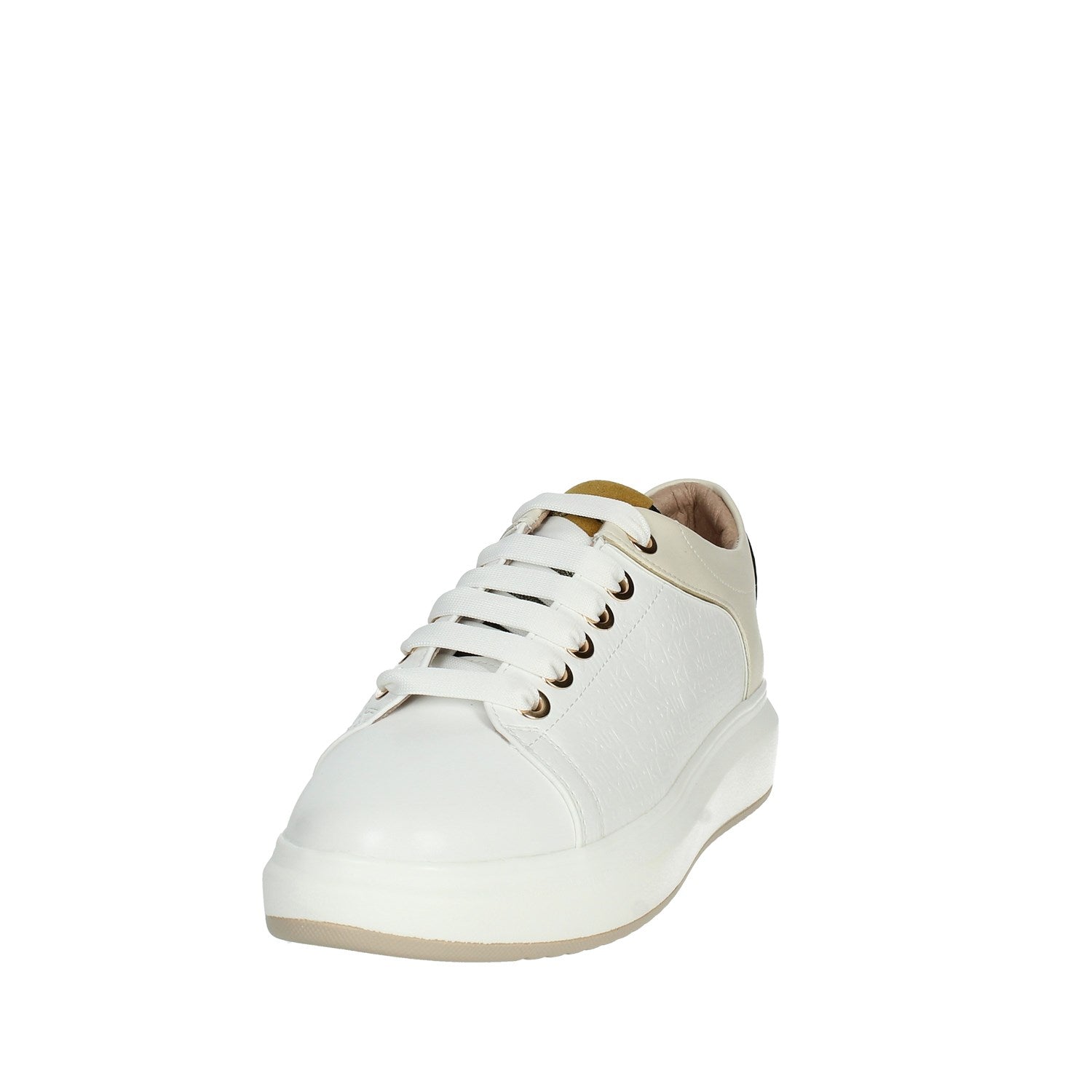 Keys Sneakers Bianca da Donna in Pelle Logata