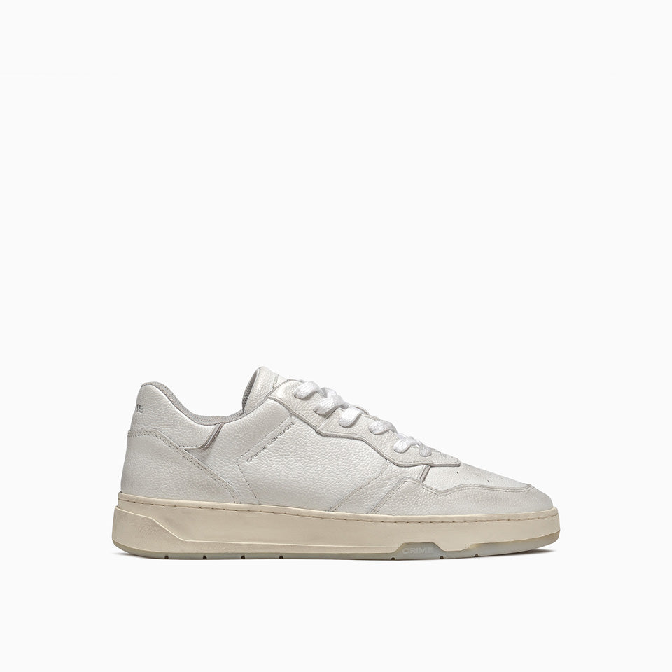 Crime London Sneakers timeless low top bianco