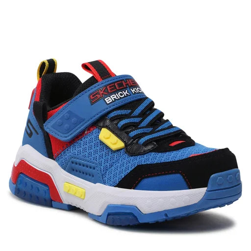 Skechers Sneakers Blu Multi Brick Kicks da Bambino