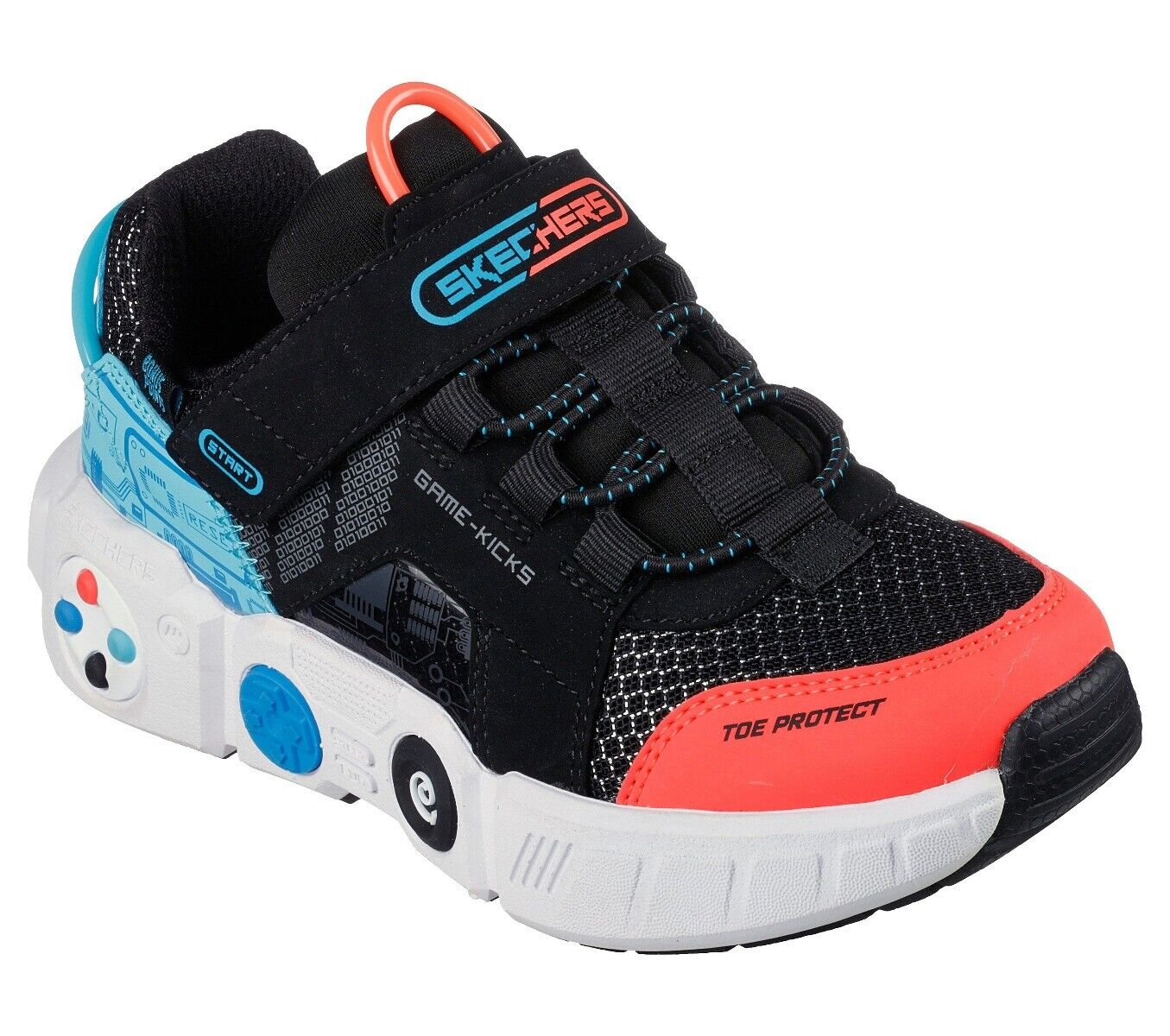 Skechers Sneakers Nera Multi Gametronix da Bambino