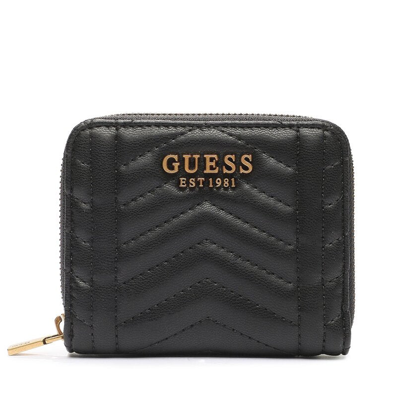 Guess Mini Portafoglio nero lovide trapuntato