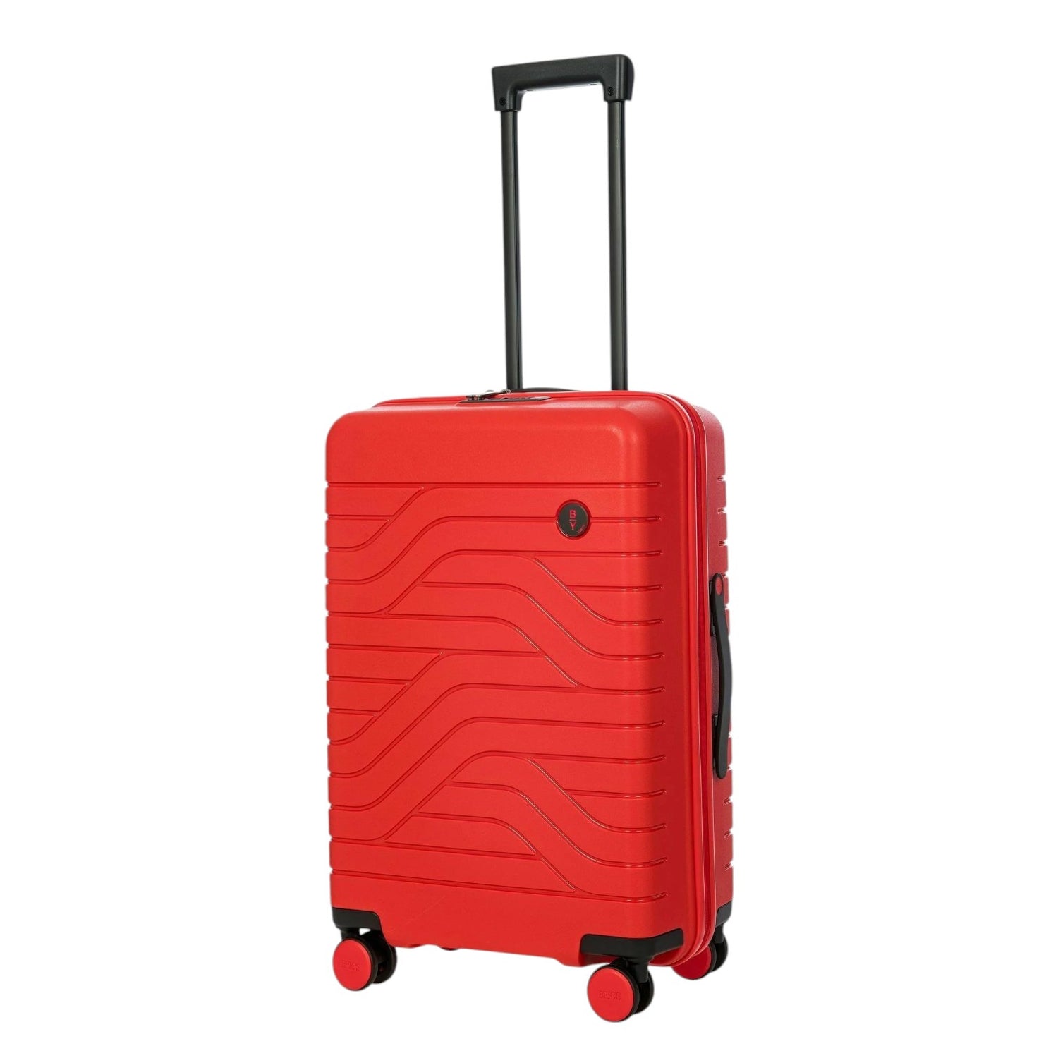 Bric's Trolley Medio Unisex Espansibile in Abs Rosso 4 Ruote