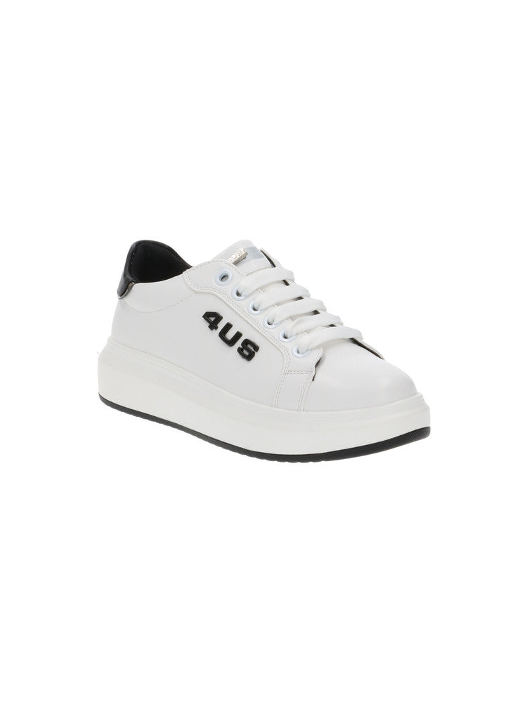 4US Sneakers Bianca Nera da Bambino
