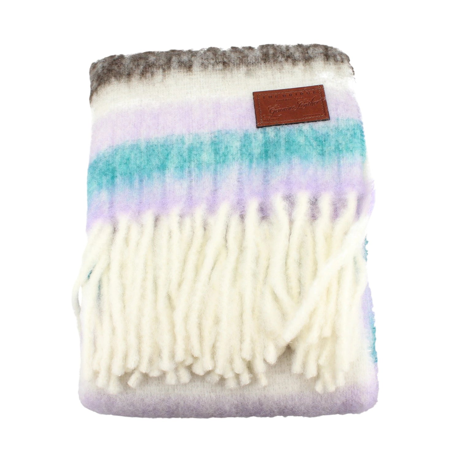 The Bridge Sciarpa Unisex Foliage in Tessuto Misto Lana