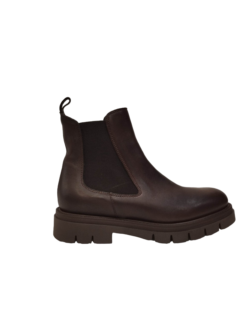 Laura Bizzarri Stivaletto Testa di Moro con Elastici in Pelle