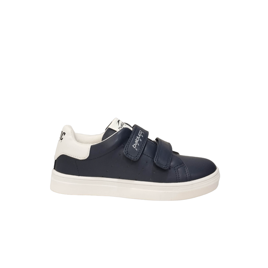 Balducci Sport Sneakers Bambino in Ecopelle Blu con Strappo e Inserti Bianchi