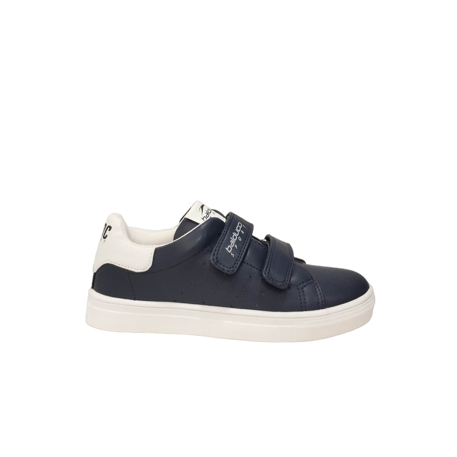 Balducci Sport Sneakers Bambino in Ecopelle Blu con Strappo e Inserti Bianchi