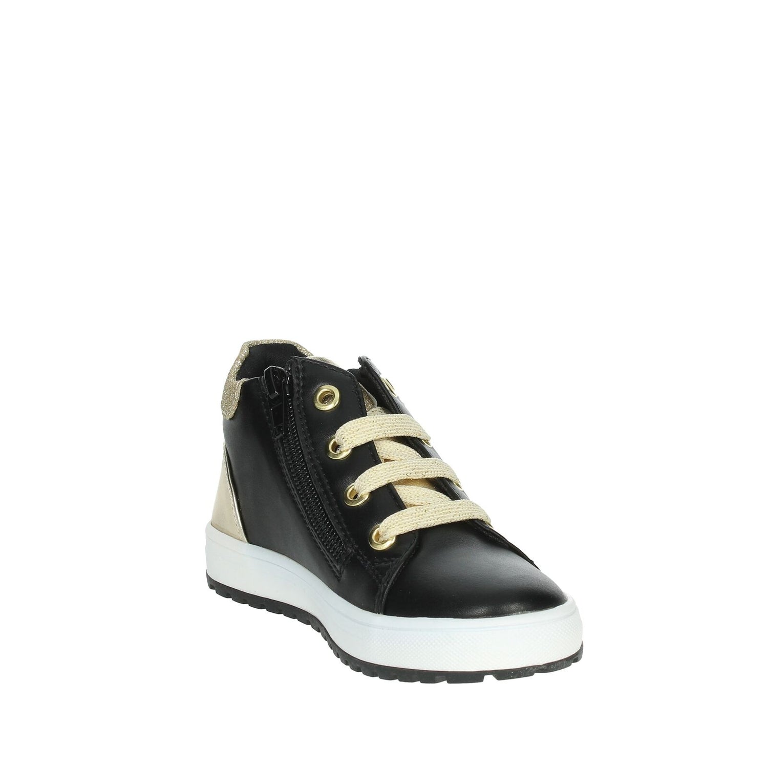 Balducci Sneakers Alta Nera Oro da Bambina