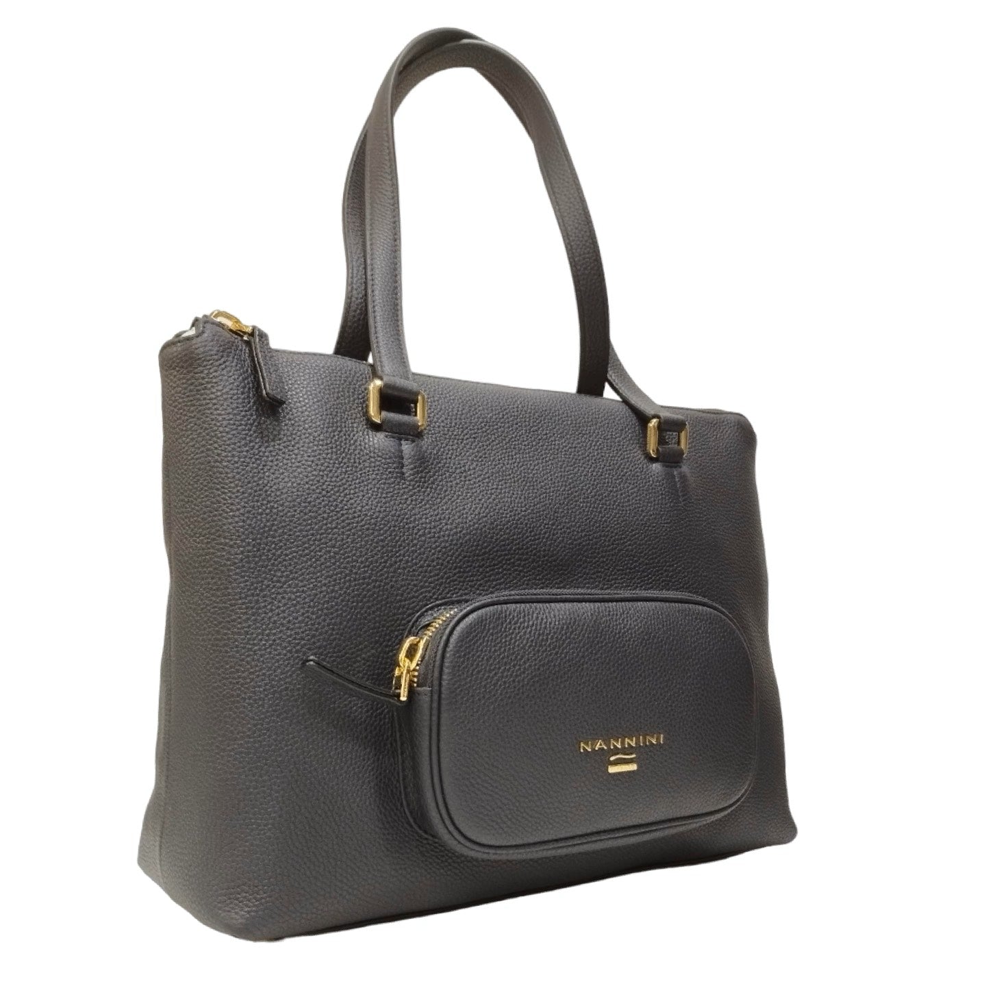 Nannini Firenze Shopping Bag Jessica Blu in Pelle