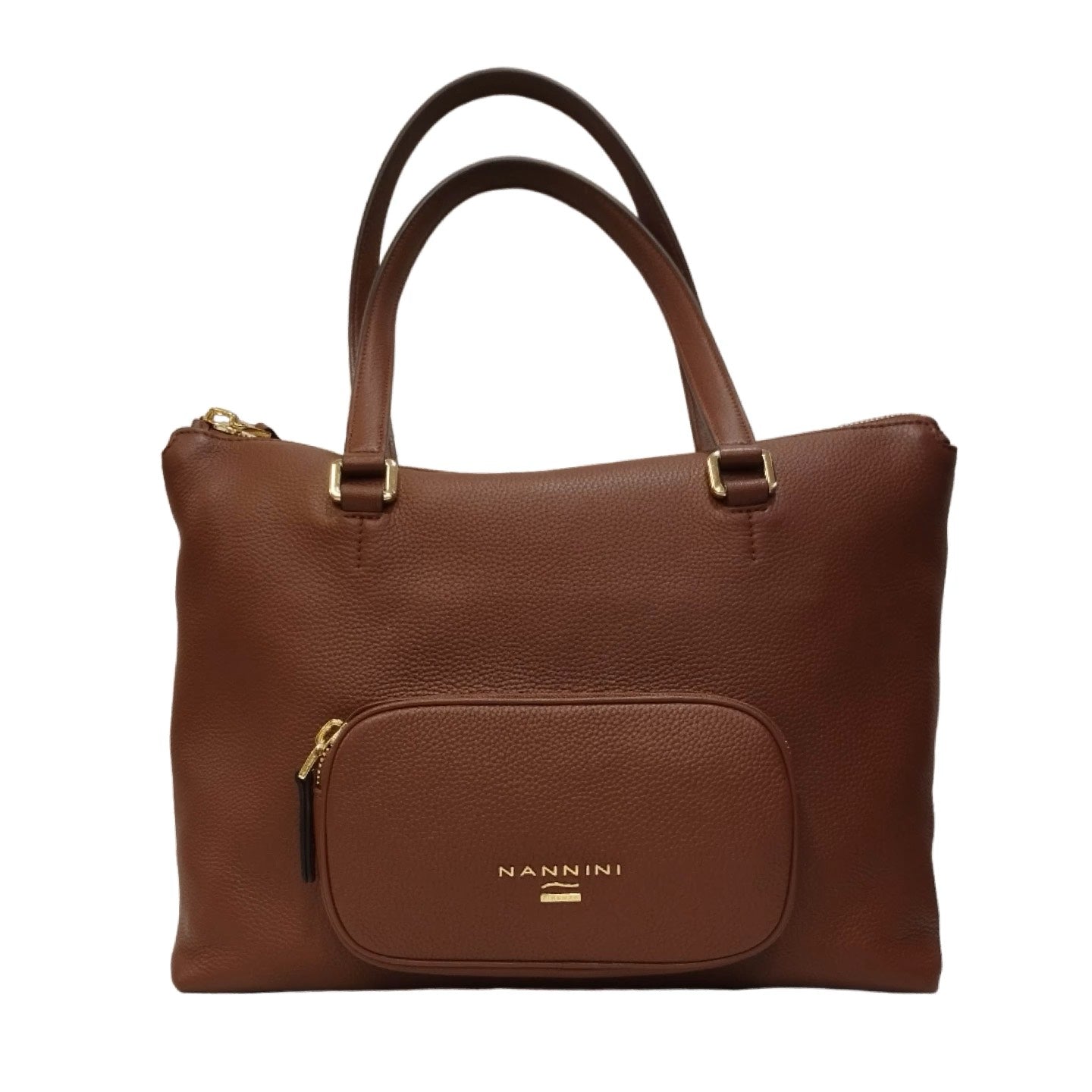 Nannini Firenze Borsa a Spalla Jessica Donna in Pelle Bruciato con Tascone