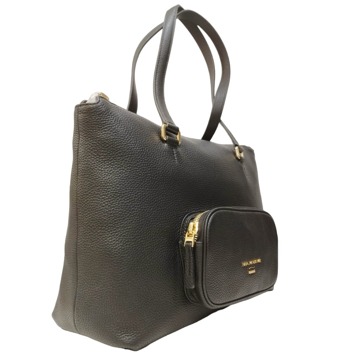 Nannini Firenze Borsa a Spalla Jessica  Donna in Pelle Nera con Tascone