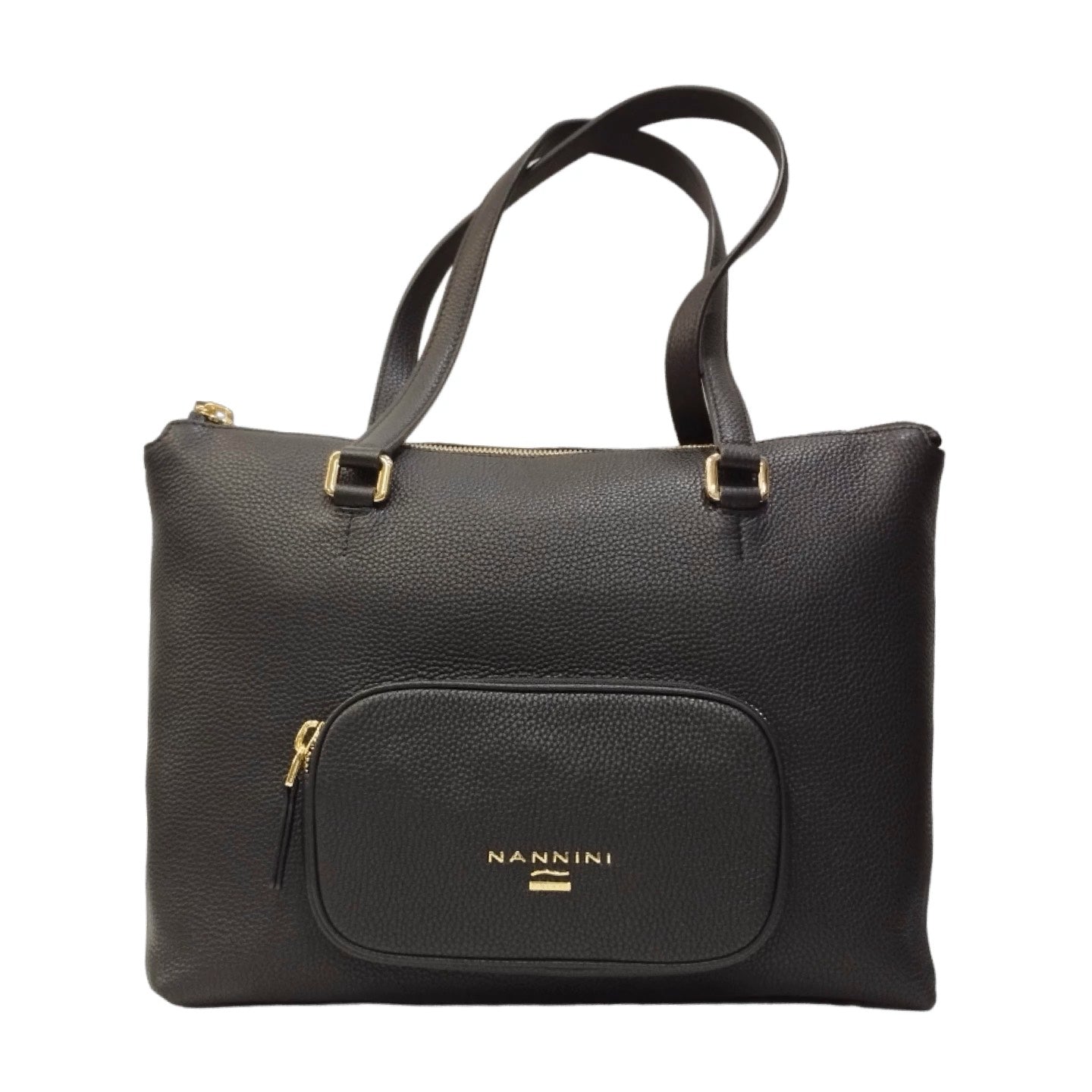 Nannini Firenze Shopping Bag Jessica Nera in Pelle