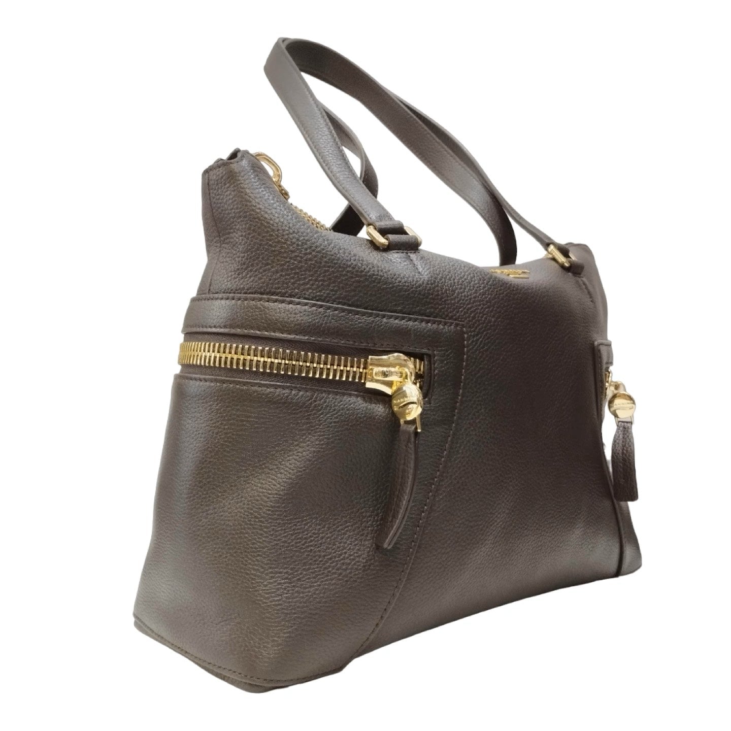 Nannini Firenze Shopping Bag Tessa Sigaro in Pelle