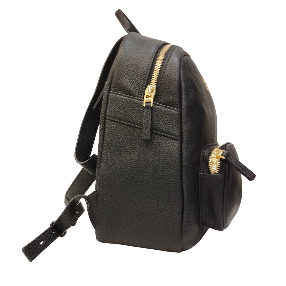 Nannini Firenze Zaino Jessica Donna in Pelle Nero con Tasca Frontale