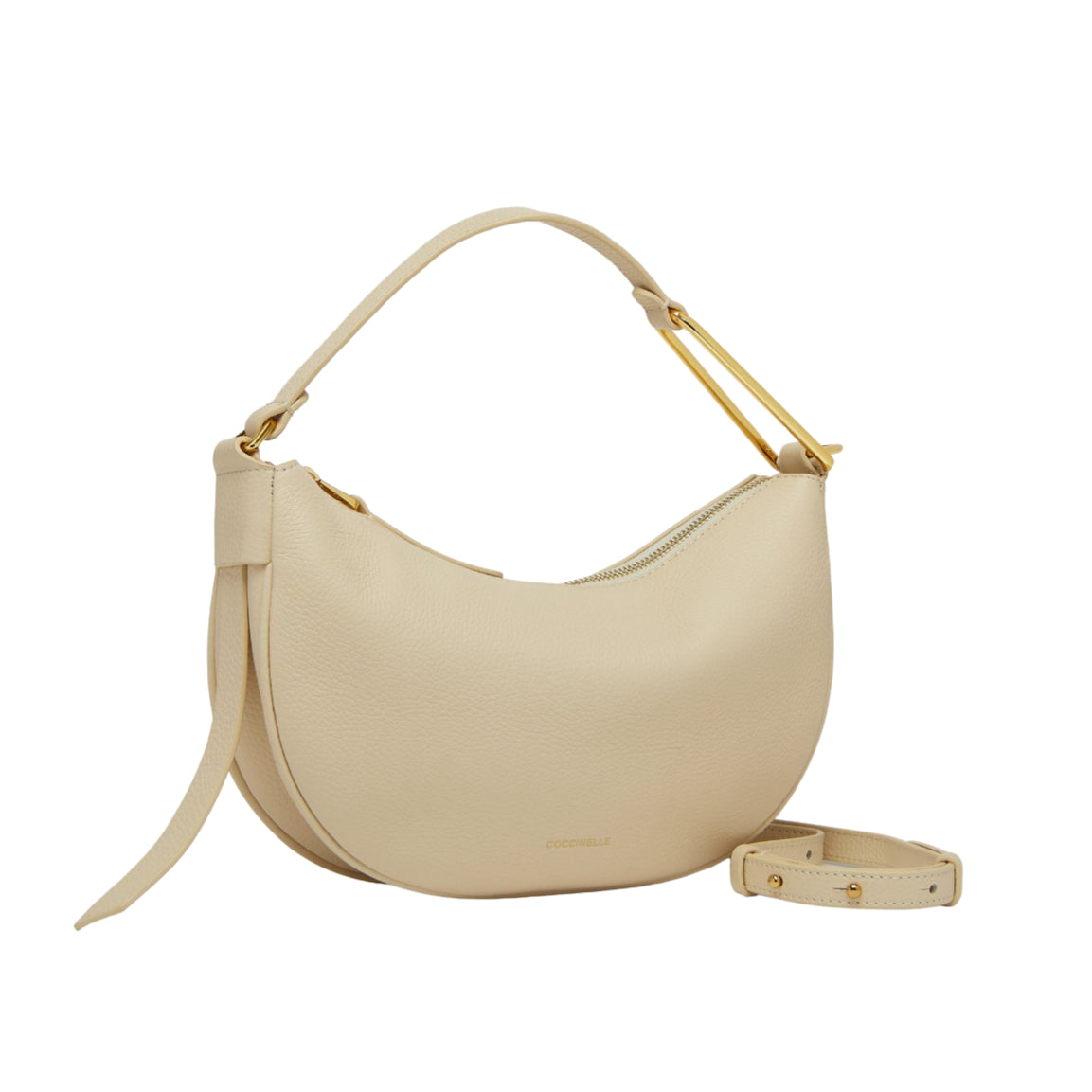 Coccinelle Borsa a spalla beige in pelle linea Priscilla