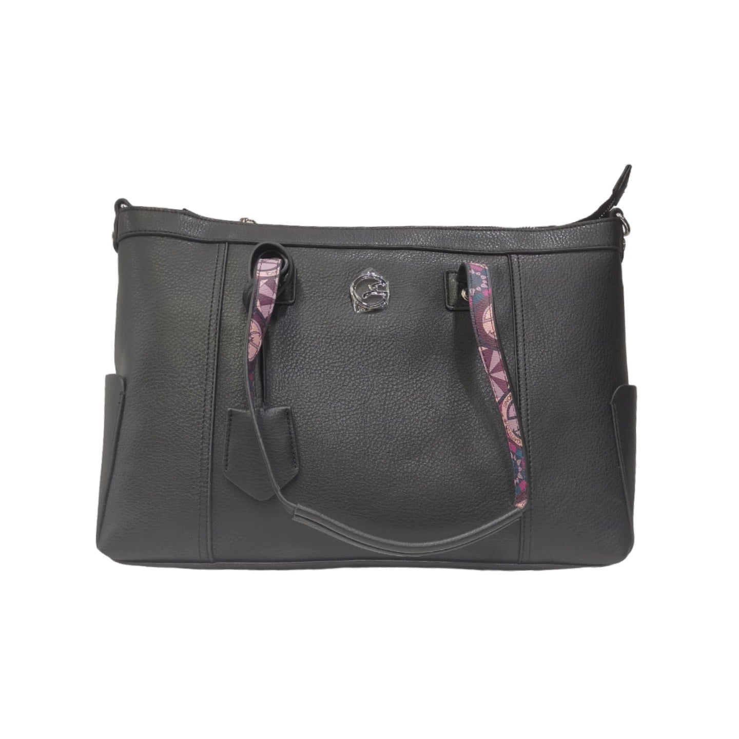 Gattinoni Roma Shopping Bag Donna Linea Denise Soft in Colore Nero e Chiusura con Cerniera