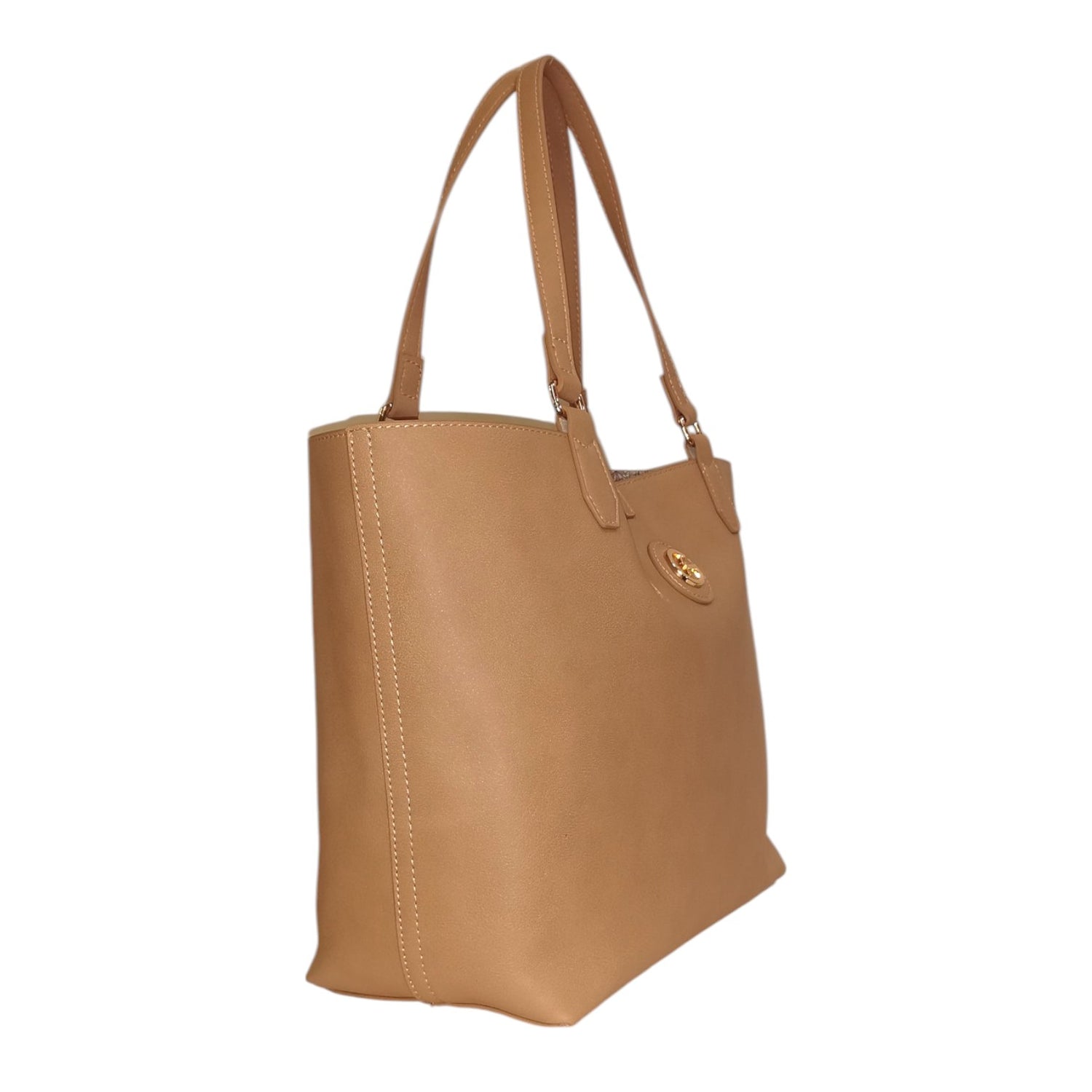 Gattinoni Roma Shopping Bag Reversibile Donna Linea Teodosia Nudo con Pochette Interna e con Tracolla
