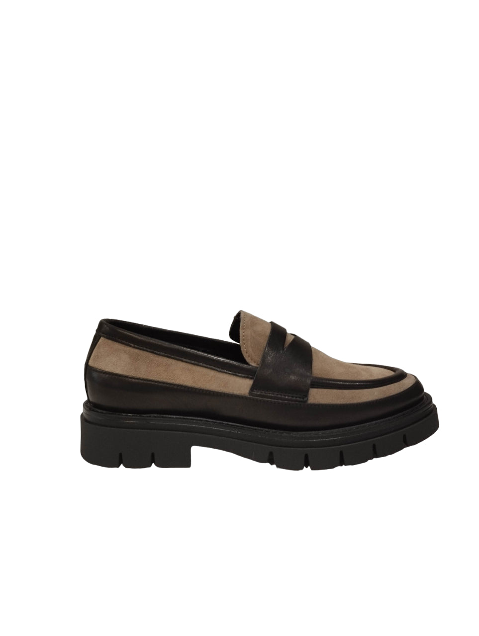 Laura Bizzarri Mocassino Bicolore da Donna con Suola in Gomma