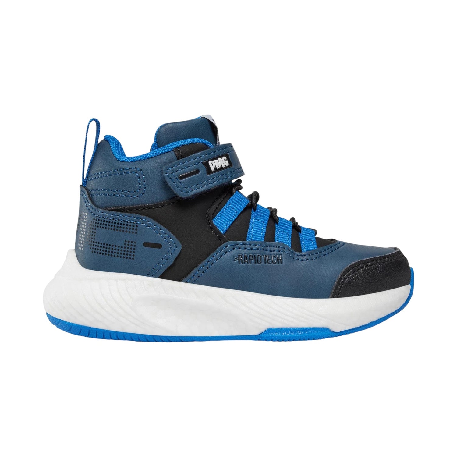 Primigi Sneakers Alta Blu Nero con Strappo da Bambino