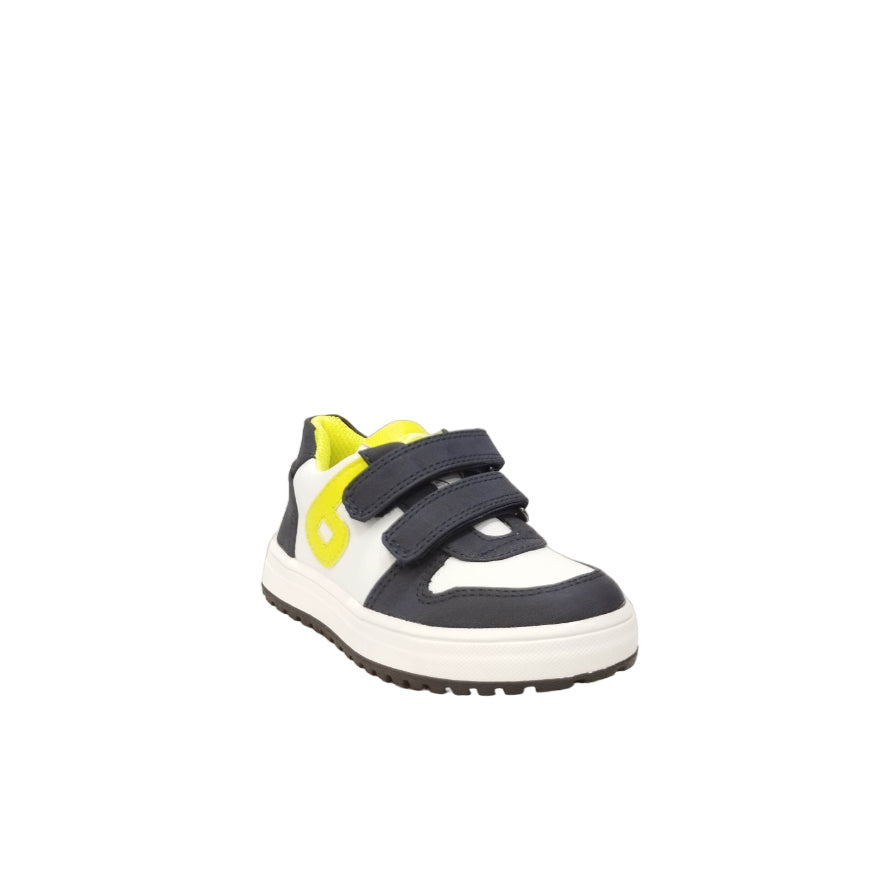 Balducci Sport Sneakers Bambino Bianca Blu con Strappo e Dettagli Fluo
