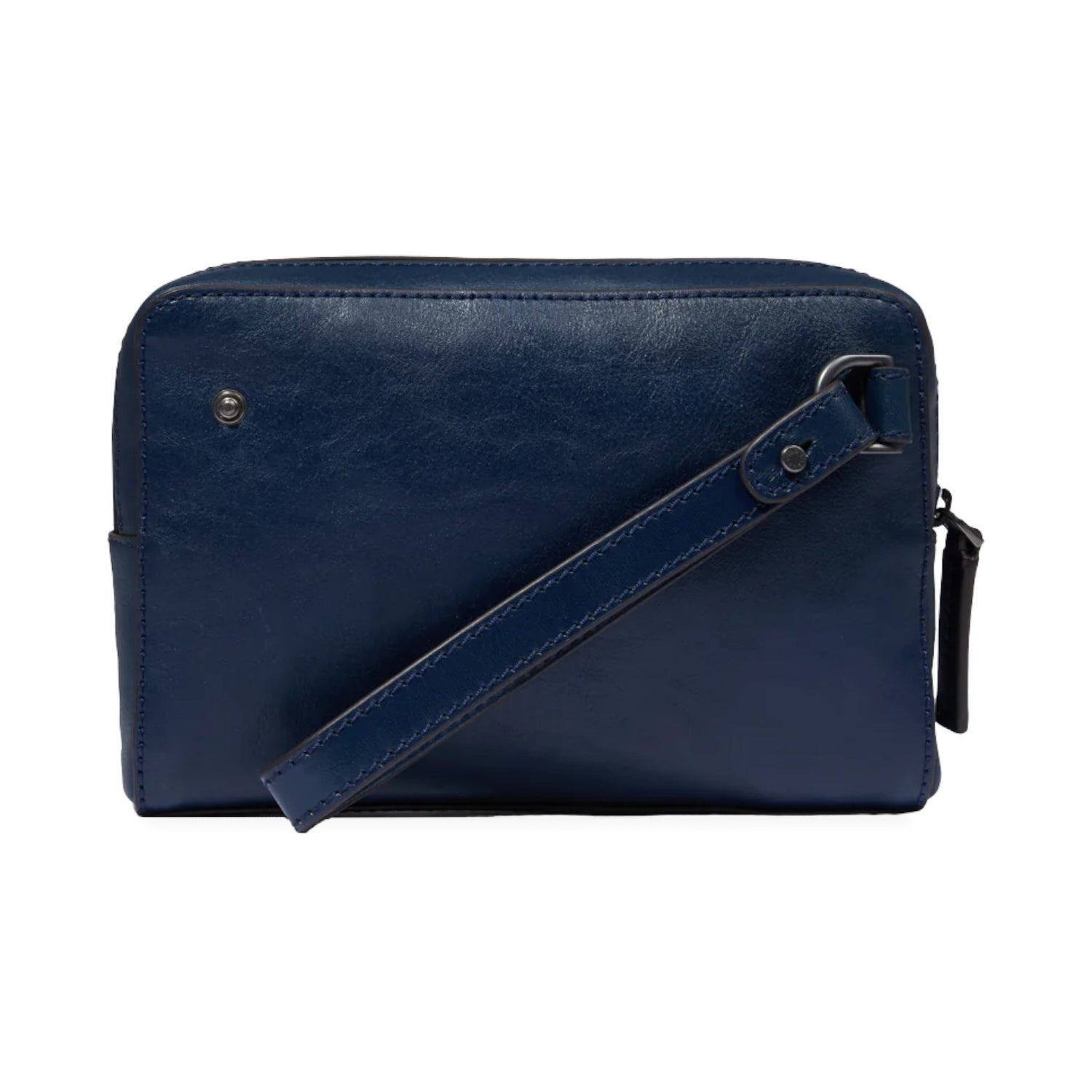 The Bridge Pochette Blu Linea Damiano in Pelle da Uomo