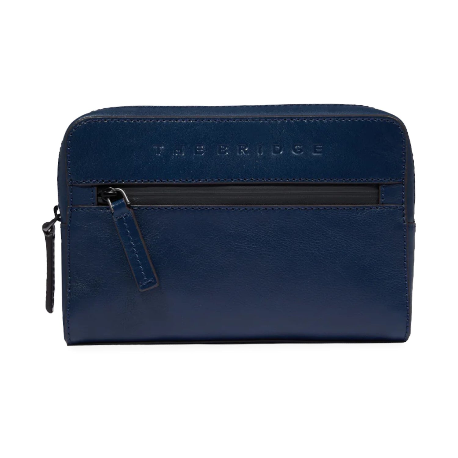 The Bridge Pochette Blu Linea Damiano in Pelle da Uomo