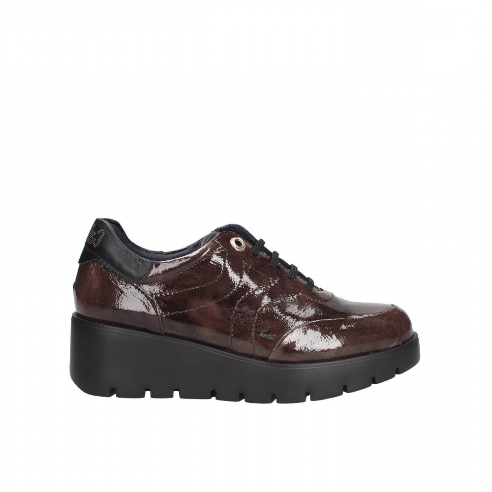 Callaghan Sneakers marrone in naplak con zeppa