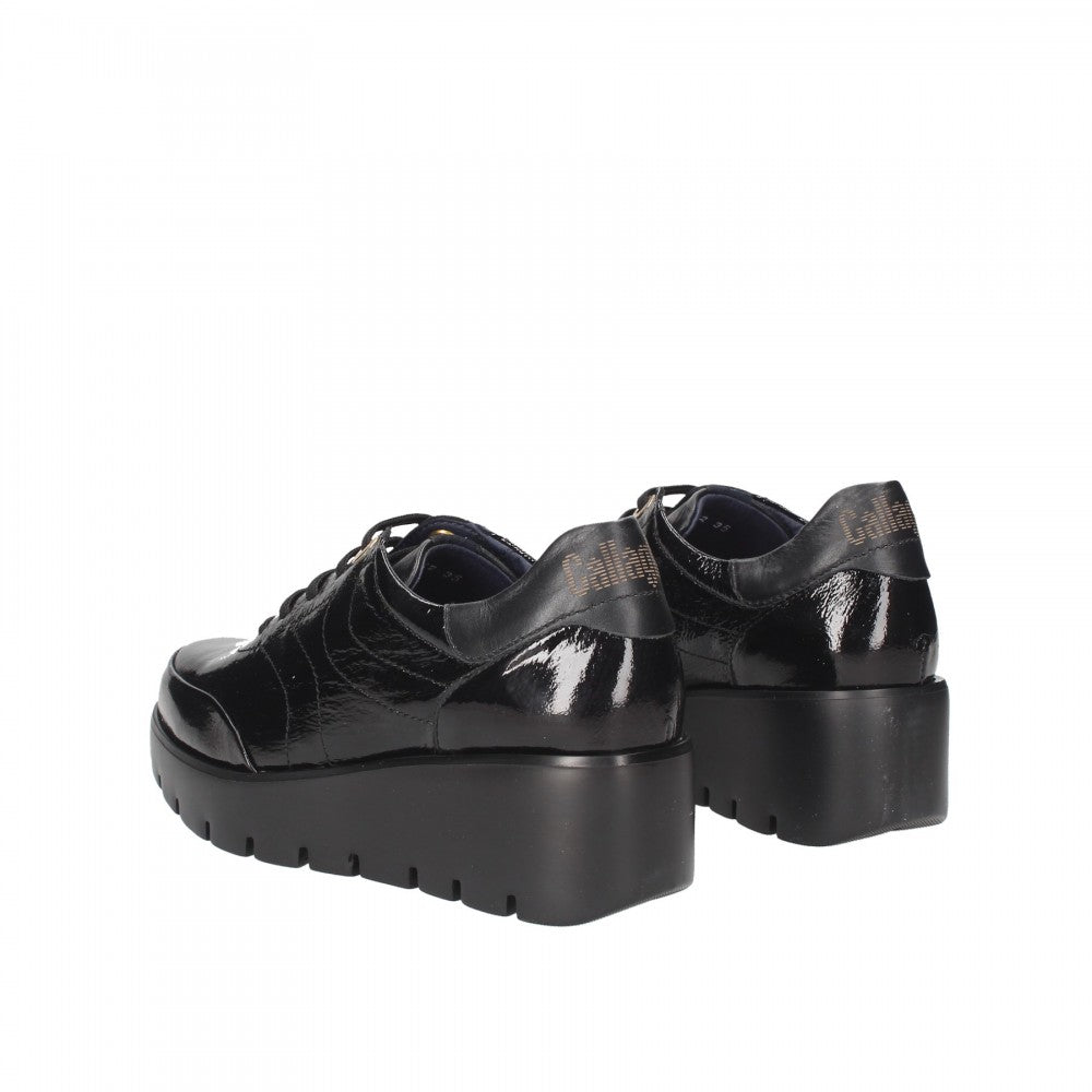 Callaghan Sneakers nera in naplak con zeppa